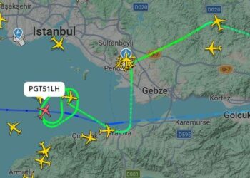 İstanbul’da fırtına; uçaklar havada tur atmak zorunda kaldı