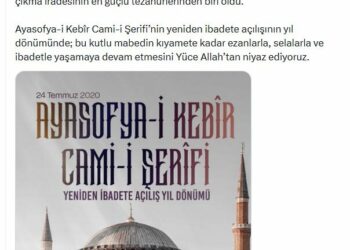 İletişim Başkanı Duran'dan 'Ayasofya' paylaşımı