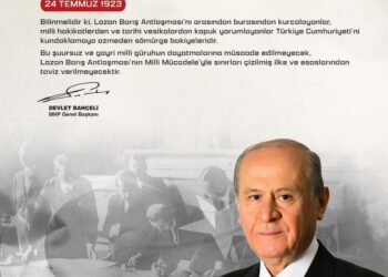 Bahçeli'den 'Lozan' mesajı