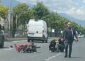 Otomobille çarpışan motosikletteki çift yaralandı
