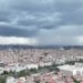 İstanbul'da gökyüzü kara bulutla kaplandı / Dron görüntüsüyle