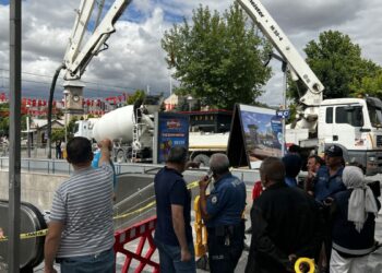 Kayseri’de beton mikserinin pompası patladı; 1 yaralı
