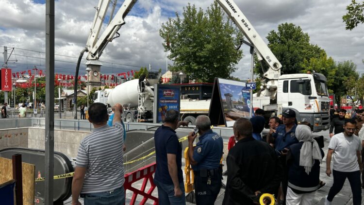 Kayseri’de beton mikserinin pompası patladı; 1 yaralı