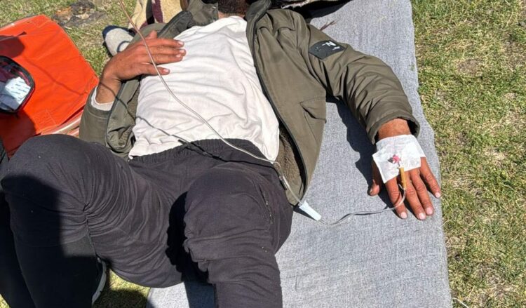 Tendürek Dağında rahatsızlanan vatandaş hastaneye kaldırıldı