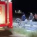Sulama kanalına devrilen otomobilde 3 kişi yaralandı