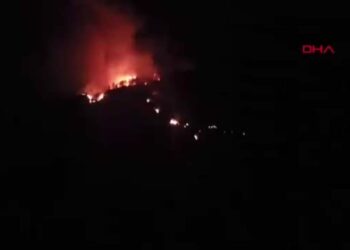 Antalya'da orman yangını; karadan müdahale sürüyor