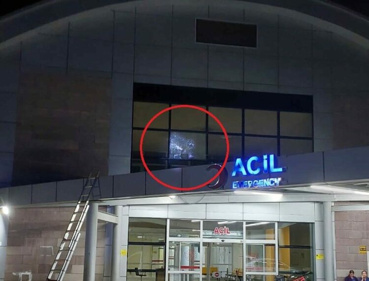 Samsun Ruh Sağlığı ve Hastalıkları Hastanesi’nin camına mermi isabet etti