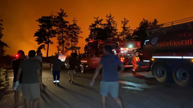 Fethiye’de orman yangını