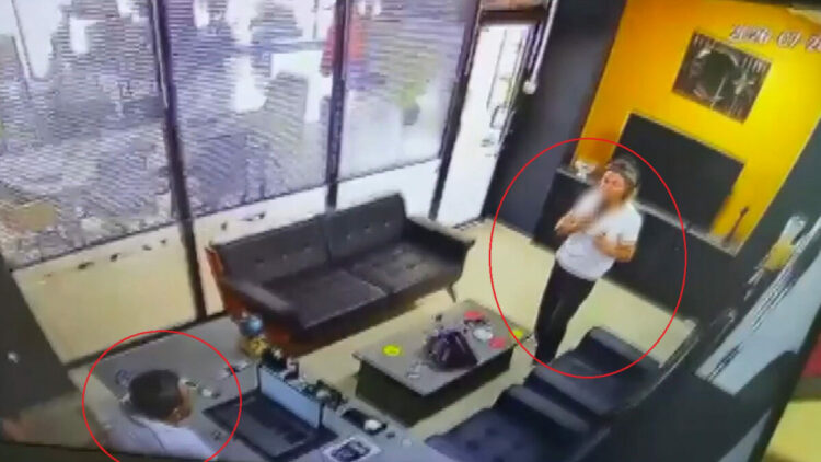 Emlakçıyı öldürüp, kendini vurduğu olayın görüntüsü ortaya çıktı