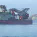 Boru döşeme gemisi 'JSD6000' İstanbul Boğazı'ndan geçiyor -1