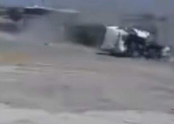 Şanlıurfa’da TIR’ın kamyona çarptığı ölümlü kaza kamerada
