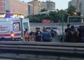 Beyliküzü D-100 Karayolu'nda polis aracının da karıştığı zincirleme kaza