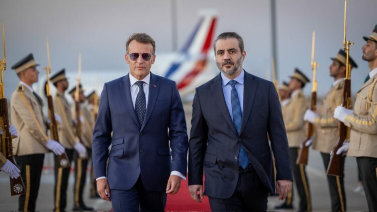 Fransa Cumhurbaşkanı Emmanuel Macron, Suriye'de