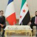Suriye Cumhurbaşkanı Şara, Fransa Cumhurbaşkanı Macron ile görüştü