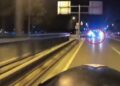 Refüje çarpan otomobilin takla attığı kaza kamerada