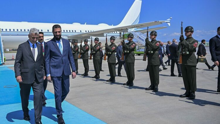 Suriye Cumhurbaşkanı Şara, Ankara'da