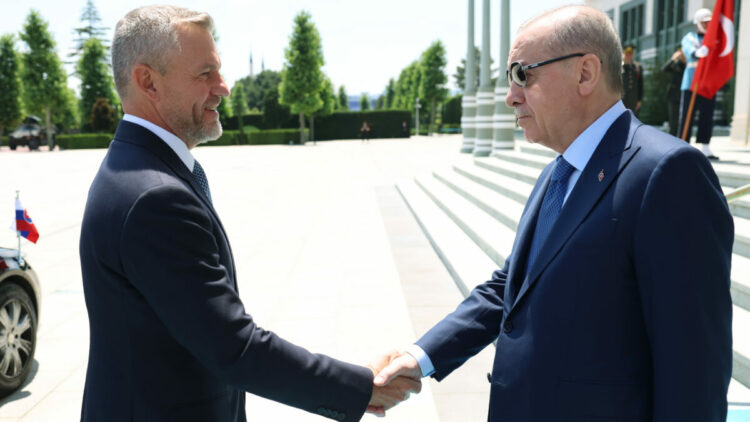 Cumhurbaşkanı Erdoğan, Slovakya Cumhurbaşkanı Pellegrini ile görüştü