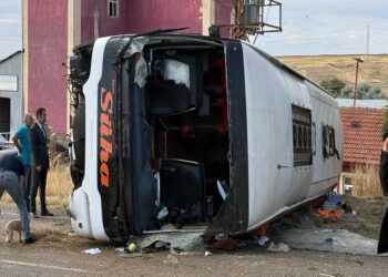 Kırıkkale'de 1 kişinin öldüğü otobüs kazasının görüntüleri ortaya çıktı