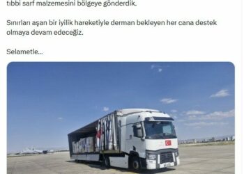Venezuela'ya 1 TIR dolusu ilaç ve tıbbi sarf malzemesi gönderildi