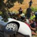 Sünnet düğünü dönüşü şarampole devrilen otomobilin sürücüsü, kurtarılamadı