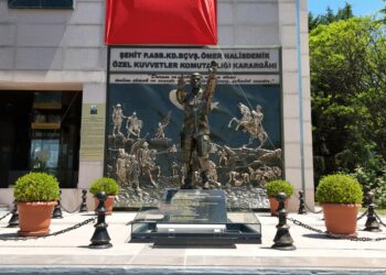 Ömer Halisdemir'in şehit olduğu nokta, havadan görüntülendi