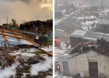 Ardahan’ı dolu ve fırtına vurdu! 20’den fazla evin çatısı uçtu
