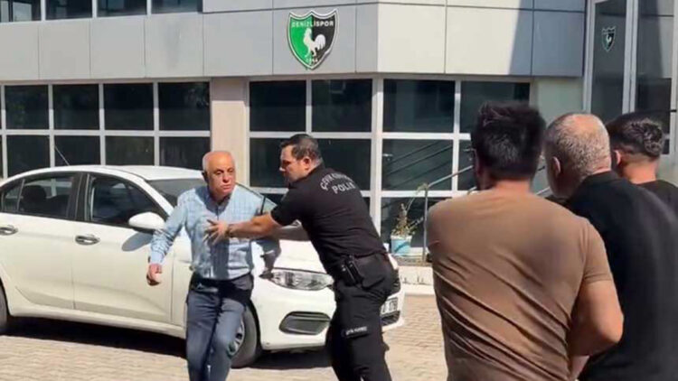 Denizlispor'da taraftarlarla başkan arasında gerginlik