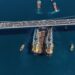 Dev vinç gemisi Saipem 7000' İstanbul Boğazı'ndan geçti