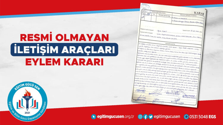 Eğitim Gücü Sen’den eylem kararı