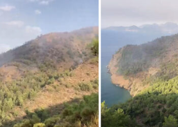 Marmaris’te orman yangını ikinci gününde! Alevlere havadan ve karadan müdahale sürüyor