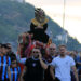 Salah sevgisi sınır tanımadı! Trabzonspor taraftarı firavun kostümüyle deveye binip stadyuma geldi