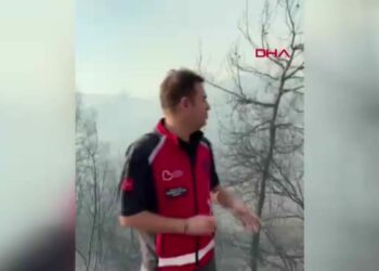 Balıkesir Susurluk'ta orman yangını: Başkan Akın canlı yayın sırasında yaralandı