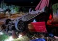 Bursa'da otomobil şarampole yuvarlandı: 3 yaralı