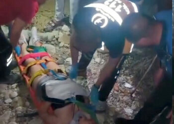 3 metre yükseklikten kayalıklara düşen genç kız yaralandı