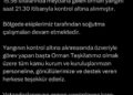 Çanakkale Orman yangını