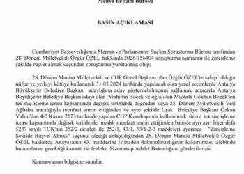 Özgür Özel'in dokunulmazlığının kaldırılması için hazırlanan fezleke Adalet Bakanlığı’na gönderildi