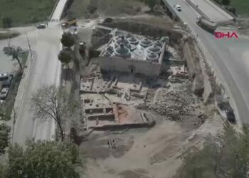 Edirne'de Gazi Mihal Bey Hamamı'nın restorasyonunda ilk etap bitti