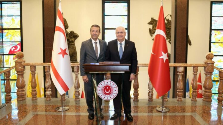 Bakan Güler, KKTC Dışişleri Bakanı Ertuğruloğlu ile görüştü