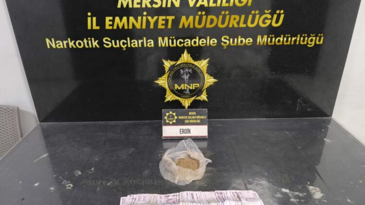 Mersin'de 190 gram eroin ele geçirildi
