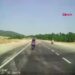 Kütahya'da iki otomobil ile motosikletin karıştığı kaza kamerada: 4 yaralı