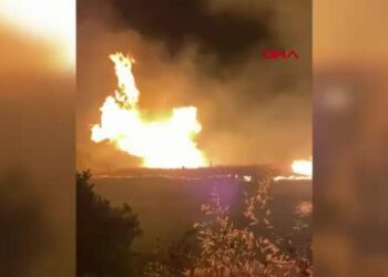 Antalya'da orman yangını; kara yolu tedbiren ulaşıma kapatıldı
