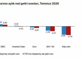 Temmuzda en yüksek aylık reel getiri mevduat faizinde oldu