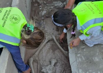 Aspendos'ta 2 bin 400 yıllık güreşçi mezarı keşfedildi
