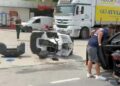 ATV ile otomobil çarpıştı; 2 yaralı