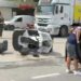 ATV ile otomobil çarpıştı; 2 yaralı