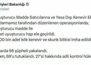 28 ilde uyuşturucu operasyonu; 69 tutuklama