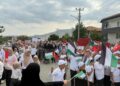 Kur’an kursu öğrencilerinden Gazze'ye destek yürüyüşü