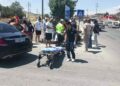 Otomobille çarpışan motosikletin sürücüsü yaralandı