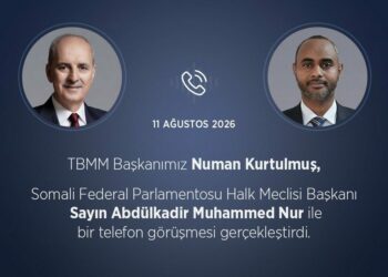 TBMM Başkanı Kurtulmuş, Somalili mevkidaşı Nur ile görüştü