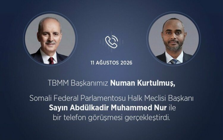 TBMM Başkanı Kurtulmuş, Somalili mevkidaşı Nur ile görüştü